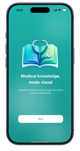 MedLex onboarding: Medical knowledge, made visual